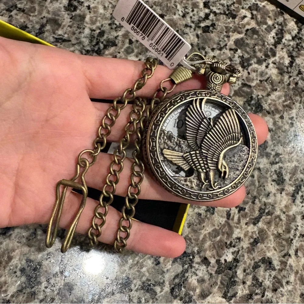 Invicta Vintage Bronze Liberty Pocket Watch - 47mm, NWT